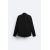 Zara Рубашка с эффектом складок , Цвет: Черный, Размер: S (US S), изображение 8