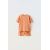 Zara Плюшевая футболка и бермуды из вафельного трикотажа координированные комплектом , Цвет: Оранжевый, Размер: 4 лет (104 см)