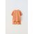 Zara Плюшевая футболка и бермуды из вафельного трикотажа координированные комплектом , Цвет: Оранжевый, Размер: 4 лет (104 см), изображение 2