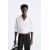 Zara Рубашка в полосатую текстуру , Цвет: Белый, Размер: S (US S), изображение 2
