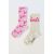 Zara Длинные носки с принтом barbie™ mattel, Цвет: Розовый, Размер: 12-24 месяцев (20-22 см), изображение 3