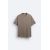 Zara Оверсайз футболка из плотного хлопка, Цвет: Коричневый, Размер: S (US S), изображение 5