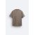 Zara Оверсайз футболка из плотного хлопка, Цвет: Коричневый, Размер: S (US S), изображение 6