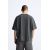 Zara Оversized футболка с квадратным фасоном и круглым вырезом, Цвет: Черный, Размер: S (US S), изображение 3