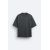 Zara Оversized футболка с квадратным фасоном и круглым вырезом, Цвет: Черный, Размер: S (US S), изображение 6
