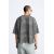 Zara Открытая вязаная футболка , Цвет: Серый, Размер: S (US S), изображение 3