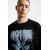 Zara Печатная трикотажная футболка , Цвет: Черный, Размер: S (US S), изображение 6