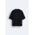 Zara Печатная трикотажная футболка , Цвет: Черный, Размер: S (US S), изображение 8