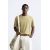 Zara Простая текстурированная футболка , Цвет: Хаки, Размер: S (US S), изображение 2