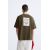 Zara Футболка с контрастным накладным , Цвет: Зеленый, Размер: L (US L), изображение 3