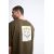 Zara Футболка с контрастным накладным , Цвет: Зеленый, Размер: L (US L), изображение 6