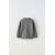 Zara Трикотажный свитер с круглым вырезом и длинными рукавами, Цвет: Серый, Размер: 9-12 месяцев (80 см), изображение 2