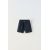 Zara Шорты-бермуды из льна с эластичным поясом и застежкой на пуговицу спереди, Цвет: Синий, Размер: 1½ лет (86 см)