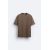 Zara Oversize боксовая футболка , Цвет: Коричневый, Размер: S (US S), изображение 7