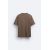 Zara Oversize боксовая футболка , Цвет: Коричневый, Размер: S (US S), изображение 8