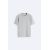 Zara Обычная футболка с мягким кроем, изготовленная из плотного хлопка с мягкой отделкой, Цвет: Серый, Размер: S (US S), изображение 6