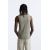 Zara Ребристая майка с широким круглым вырезом , Цвет: Хаки, Размер: XL (US XL), изображение 3