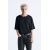 Zara Футболка с эффектом сатина , Цвет: Черный, Размер: S (US S), изображение 2