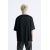 Zara Футболка с эффектом сатина , Цвет: Черный, Размер: S (US S), изображение 3