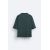 Zara Полосатая текстурированная футболка , Цвет: Зеленый, Размер: XL (US XL), изображение 8