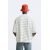 Zara Полосатая текстурированная футболка , Цвет: Белый, Размер: XL (US XL), изображение 3