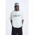 Zara Футболка с вышитым слоганом , Цвет: Серый, Размер: L (US L), изображение 2