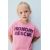 Zara Футболка с надписью из футера , Цвет: Розовый, Размер: 1½ лет (86 см)