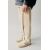 Zara Брюки с эластичным поясом и полосатым принтом спереди, Цвет: Бежевый, Размер: 1½ лет (86 см), изображение 4