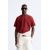 Zara Изношенная и порванная футболка , Цвет: Красный, Размер: M (US M), изображение 2