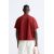 Zara Изношенная и порванная футболка , Цвет: Красный, Размер: M (US M), изображение 3