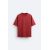 Zara Изношенная и порванная футболка , Цвет: Красный, Размер: M (US M), изображение 7