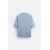 Zara Выцветшая футболка с контрастным принтом , Цвет: Синий, Размер: S (US S), изображение 7