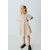 Zara Платье из льна с эластичным обрезом , Цвет: Бежевый, Размер: 1½ лет (86 см)