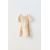 Zara Платье из льна с эластичным обрезом , Цвет: Бежевый, Размер: 1½ лет (86 см), изображение 3