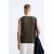 Zara Майка с ребристым узором , Цвет: Коричневый, Размер: S (US S), изображение 3