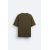 Zara Футболка с текстурой , Цвет: Зеленый, Размер: S (US S), изображение 9