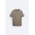 Zara Вискозная трикотажная футболка , Цвет: Коричневый, Размер: S (US S), изображение 6