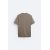 Zara Вискозная трикотажная футболка , Цвет: Коричневый, Размер: S (US S), изображение 7