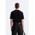 Zara Трикотажная футболка из вискозно-хлопковой смеси, Цвет: Черный, Размер: S (US S), изображение 3
