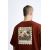 Zara Футболка с принтом и круглым вырезом горловины, короткими рукавами, Цвет: Оранжевый, Размер: S (US S), изображение 6