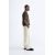 Zara Открытая трикотажная футболка , Цвет: Коричневый, Размер: M (US M), изображение 4