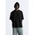 Zara Расслабленная футболка свободного кроя с разрывами , Цвет: Черный, Размер: XL (US XL), изображение 2