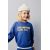 Zara Свитшот с поднятым слоганом , Цвет: Синий, Размер: 1½ лет (86 см), изображение 5