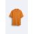 Zara Текстурная вязаная футболка , Цвет: Оранжевый, Размер: M (US M), изображение 7