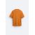 Zara Текстурная вязаная футболка , Цвет: Оранжевый, Размер: M (US M), изображение 8