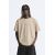 Zara Футболка с круглым вырезом и короткими рукавами, Цвет: Коричневый, Размер: S (US S), изображение 2