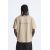 Zara Футболка с круглым вырезом и короткими рукавами, Цвет: Коричневый, Размер: S (US S), изображение 3