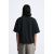 Zara Укороченная футболка свободного кроя с разделителем, Цвет: Черный, Размер: L (US L), изображение 3