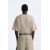 Zara Свободная футболка с разрезом , Цвет: Коричневый, Размер: S (US S), изображение 3