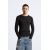Zara Рубчатая вязаная футболка , Цвет: Черный, Размер: S (US S), изображение 2